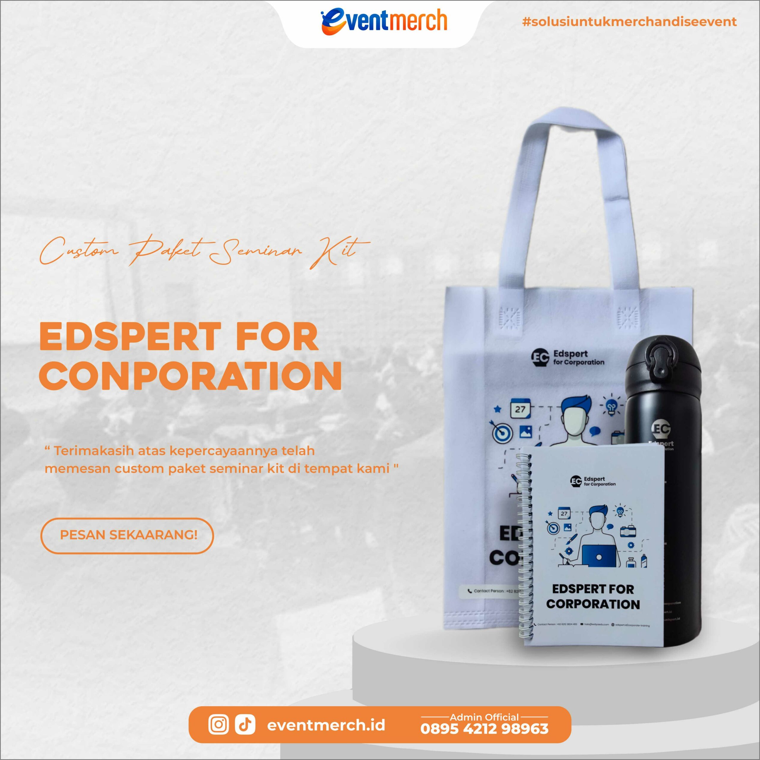 Custom Paket Seminar Kit – edspert.id