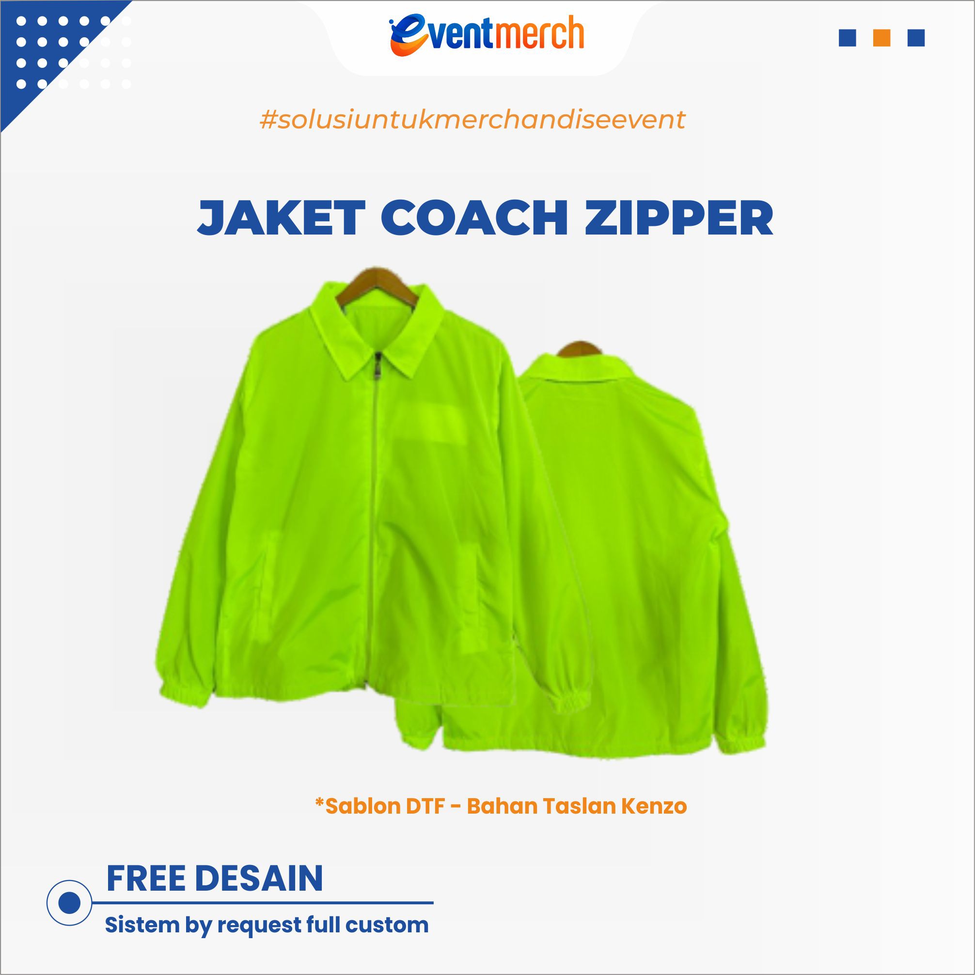 JAKET COACH ZIPPER