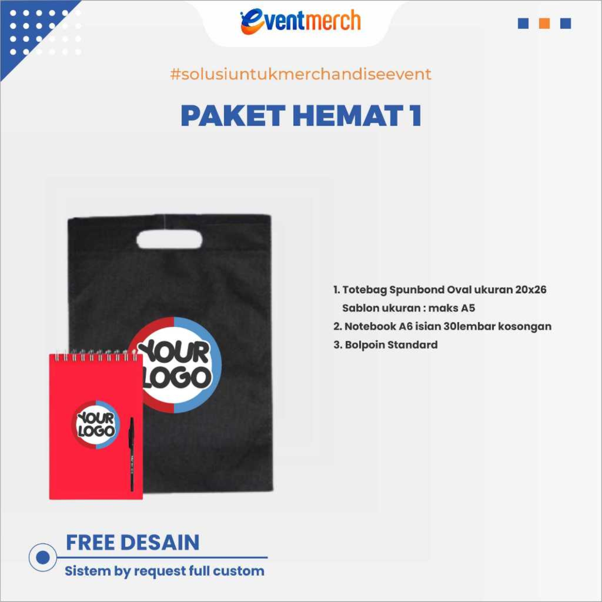 PAKET HEMAT 1 SEMINAR KIT INSTANSI EVENT