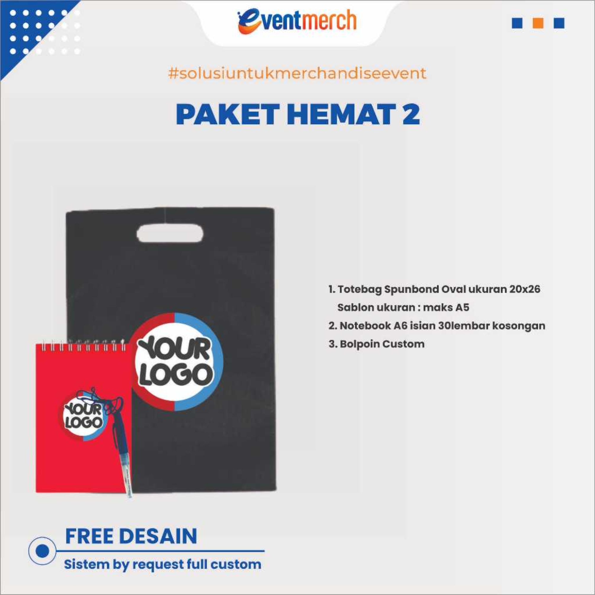 PAKET HEMAT 2 SEMINAR KIT INSTANSI EVENT