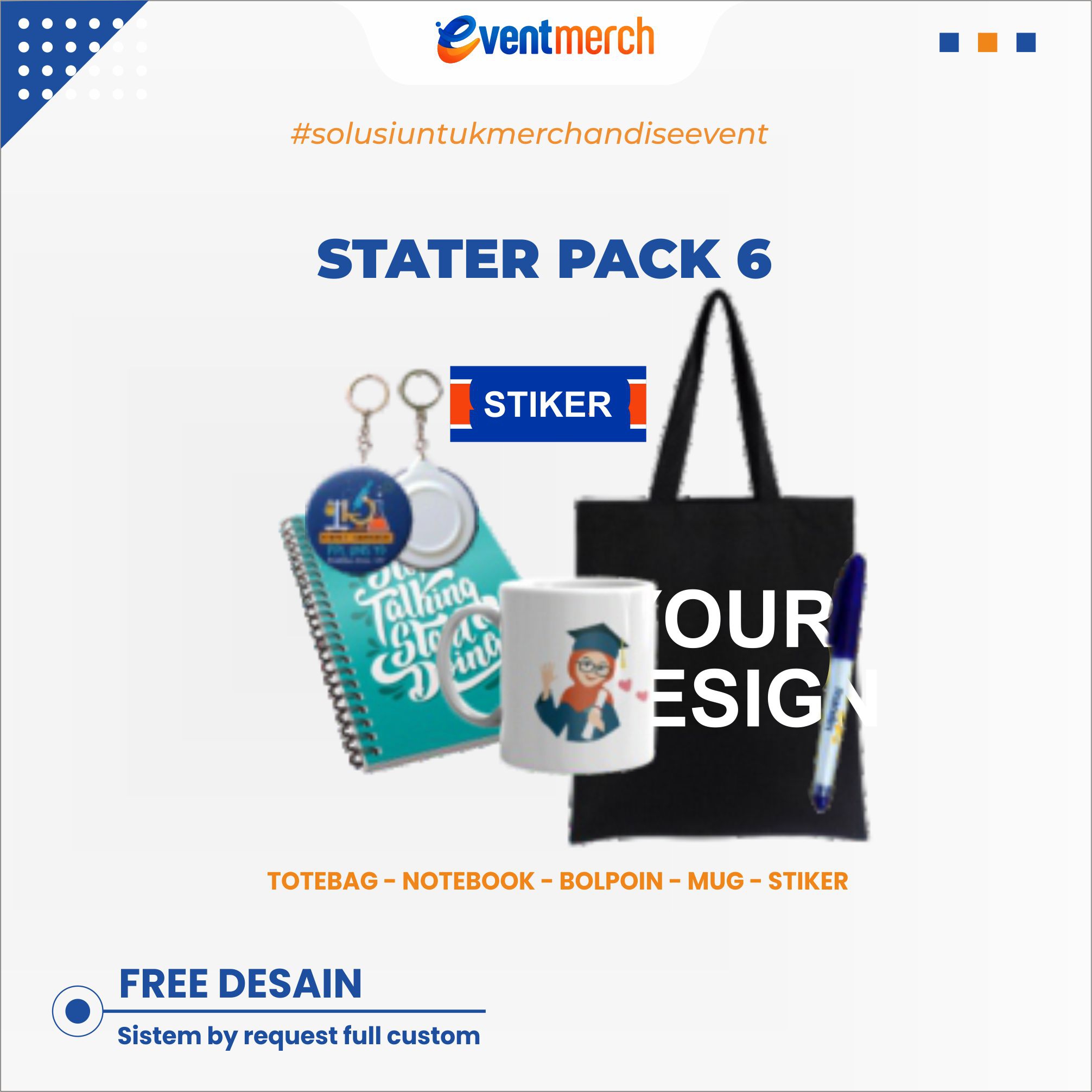 STATER PACK 6 BY EVENTMERCH