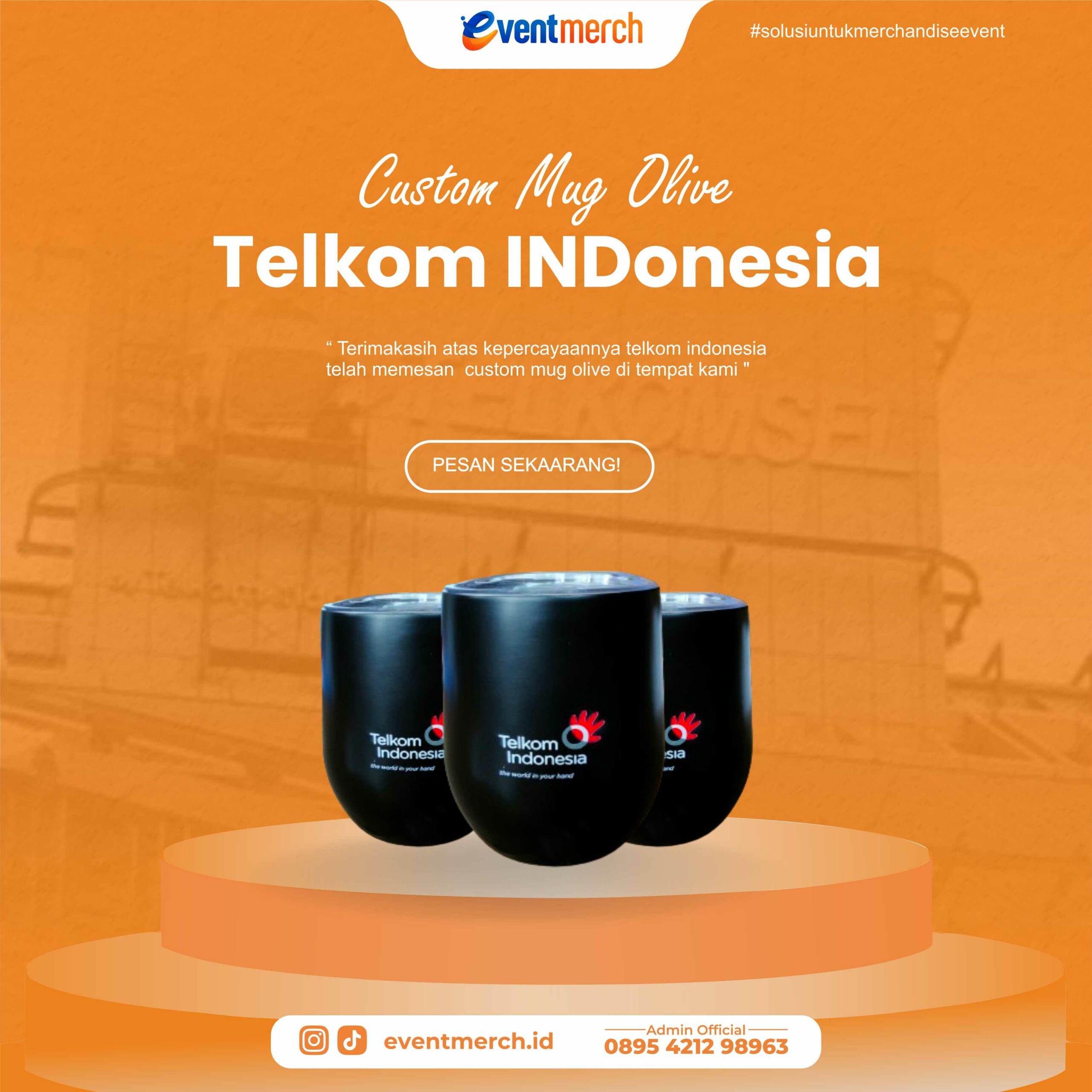 Custom Mug Olive – Telkom Indonesia