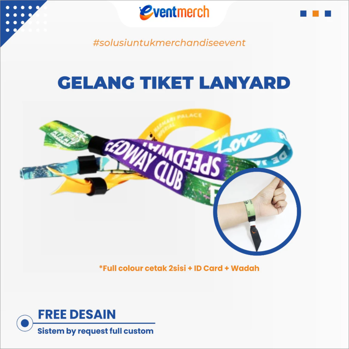 GELANG TIKET LANYARD