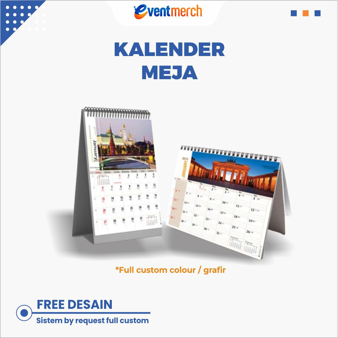 KALENDER MEJA (Berbagai macam ukuran)